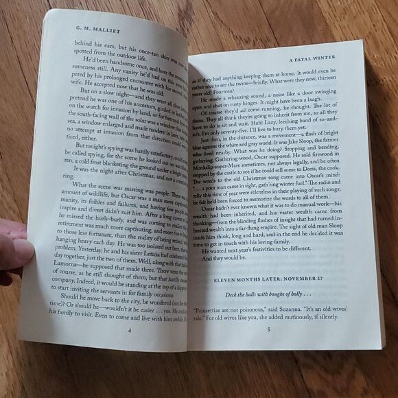 G.M. Malliet A Fatal Winter Mystery Noval - Picture 9 of 9